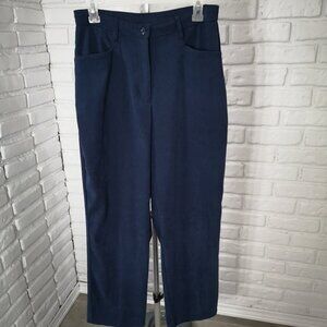 Penmans Ladies Size 12 Navy Straight Legs Zipper & Button Closure Pants